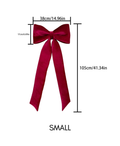 Extra Long Velvet Christmas Bow Decoration