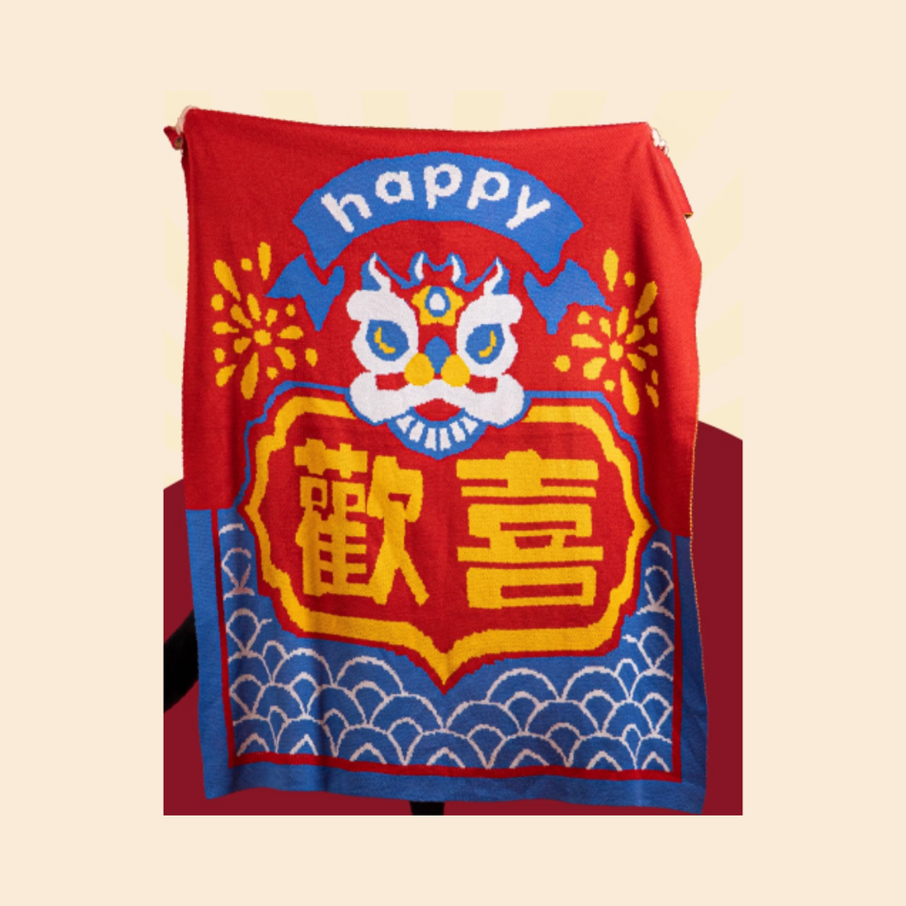 Festive CNY Throw Blanket