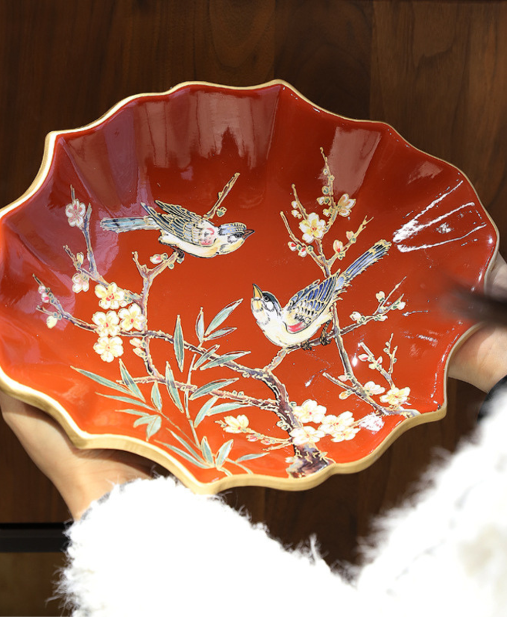 Heritage Magpie & Blossom Fruit Tray