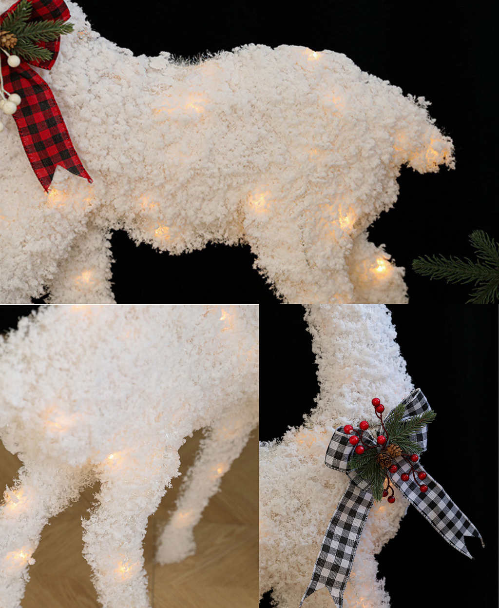 Enchanting Christmas Elk Ornament Set