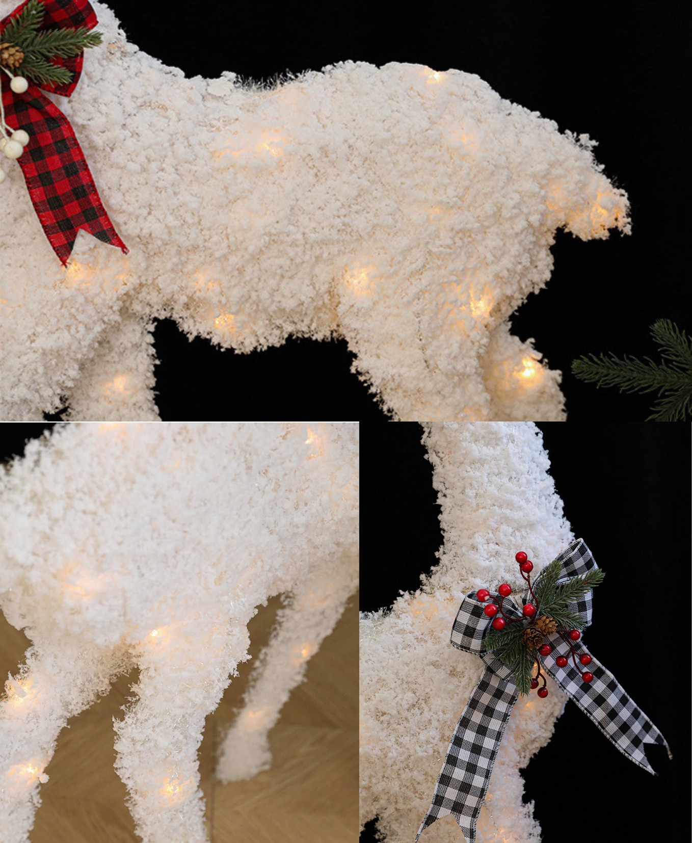 Enchanting Christmas Elk Ornament Set
