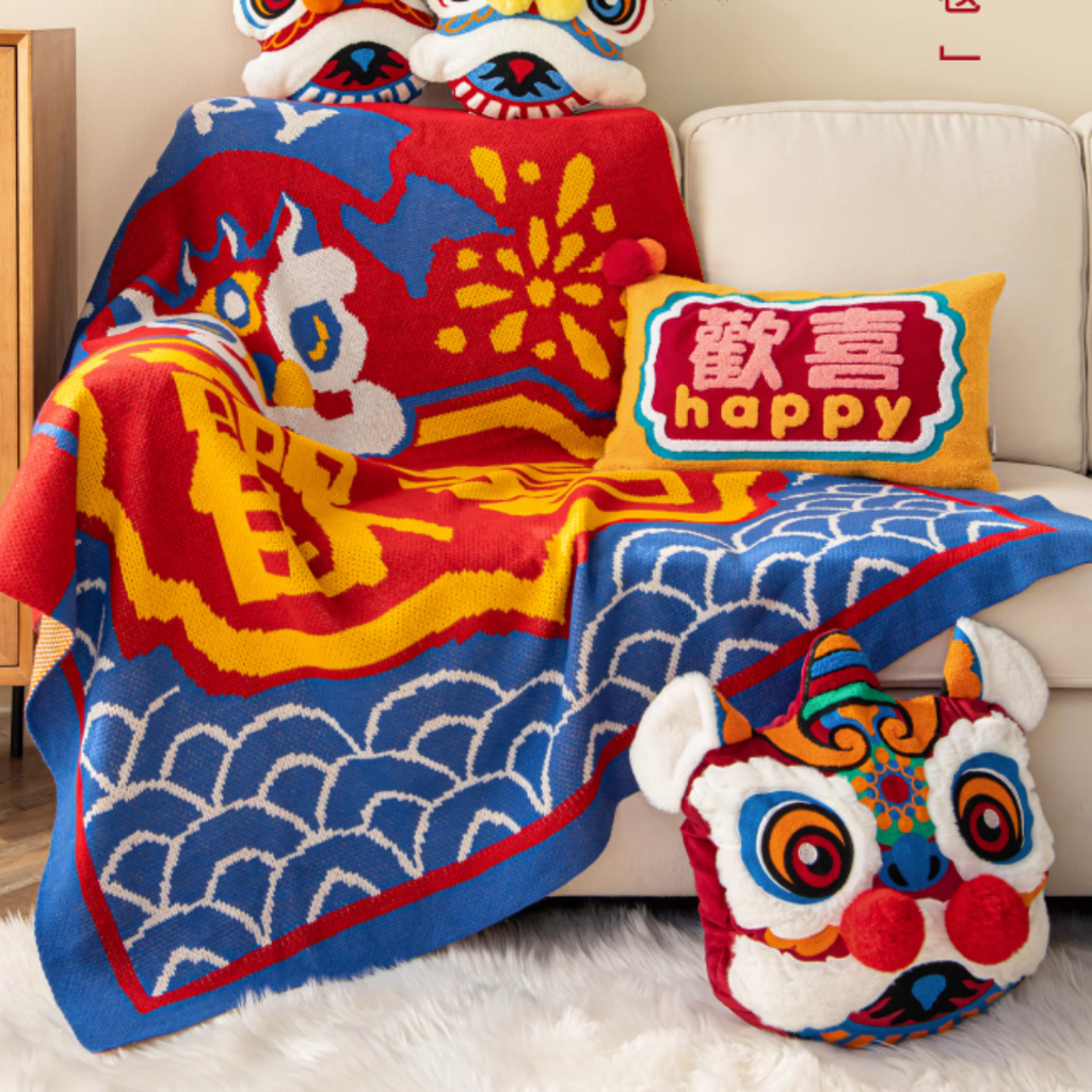 Festive CNY Throw Blanket