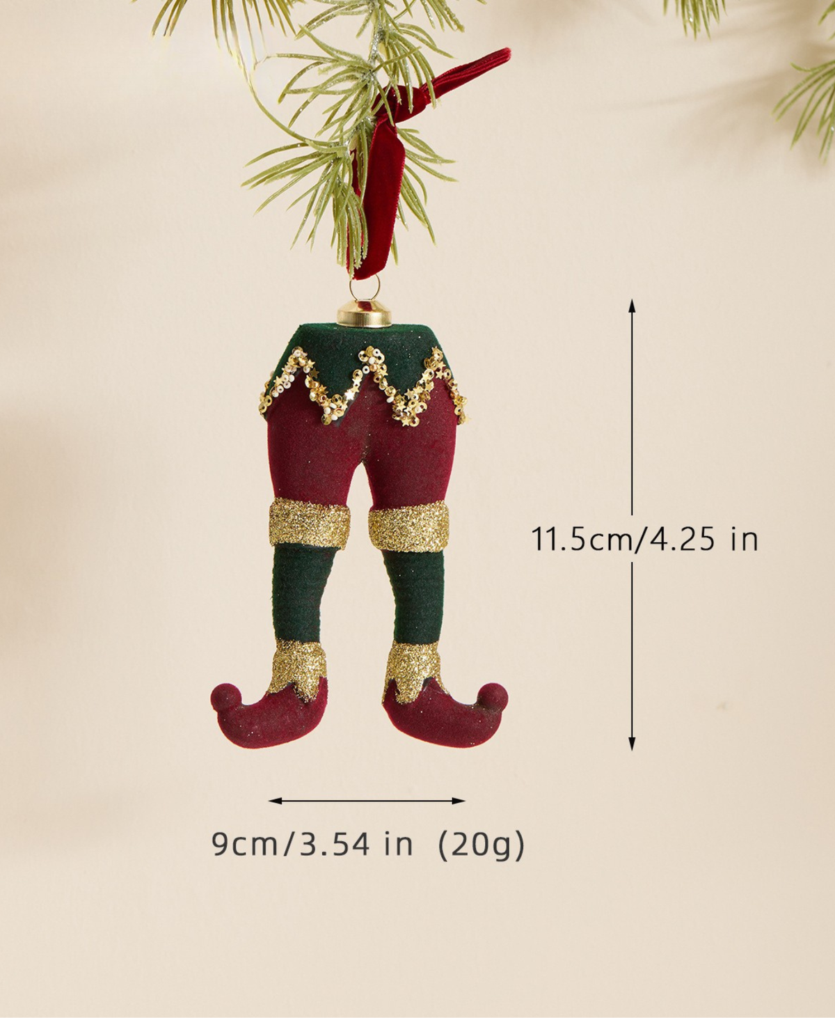 Christmas Elf Legs Ornament