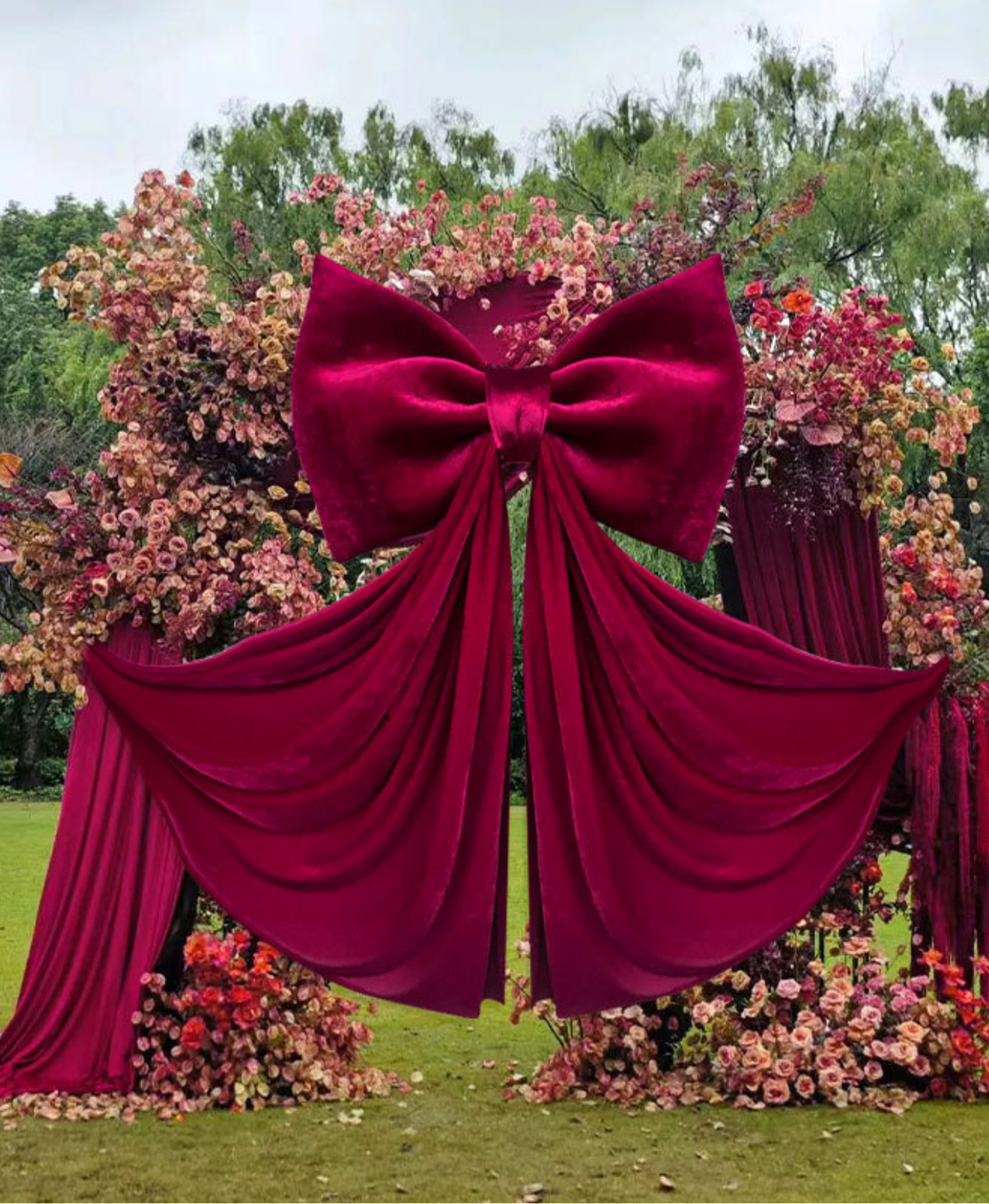 Luxury Giant Velvet Bow Decoration
