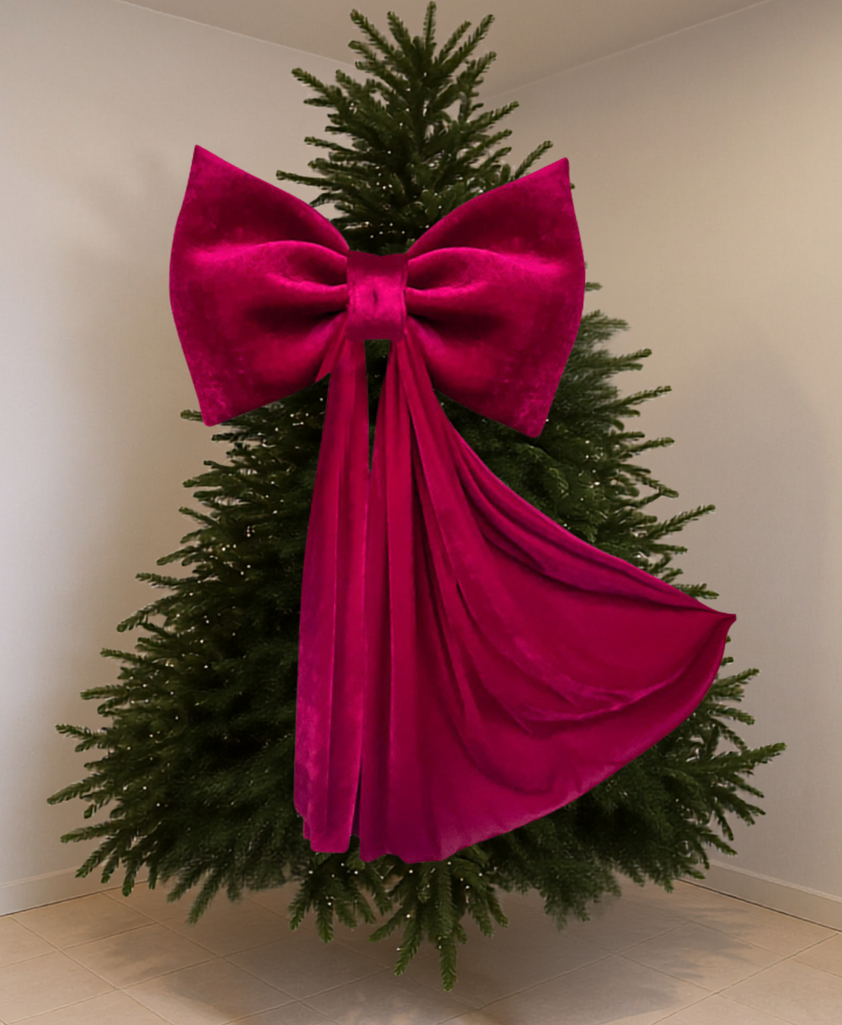 Luxury Giant Velvet Bow Decoration