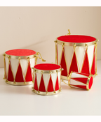 Christmas Drum Ornament Set