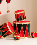 Christmas Drum Ornament Set
