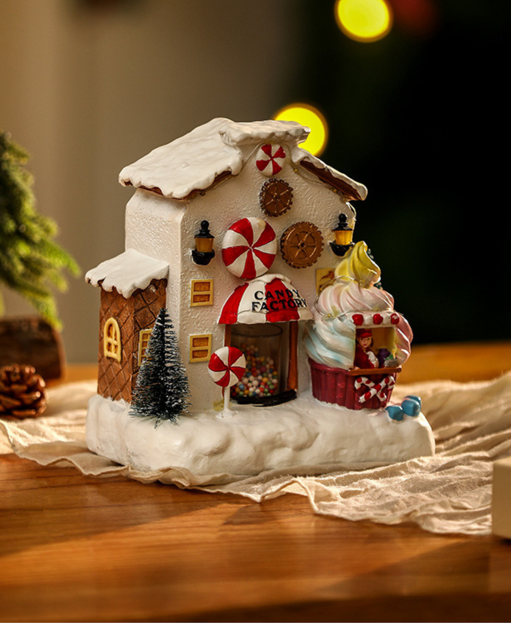 Twilight Gingerbread Store with LED