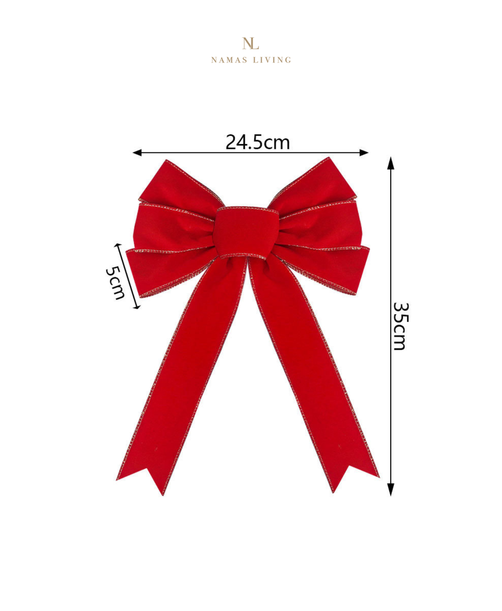 Timeless Red Christmas Bow