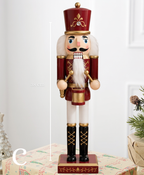 Burgundy & Gold Nutcracker - 38 cm