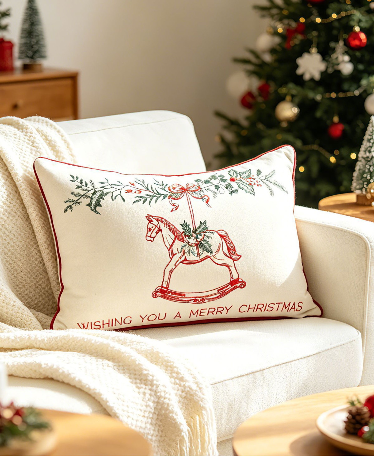 Rocking Horse Cushion Cover
