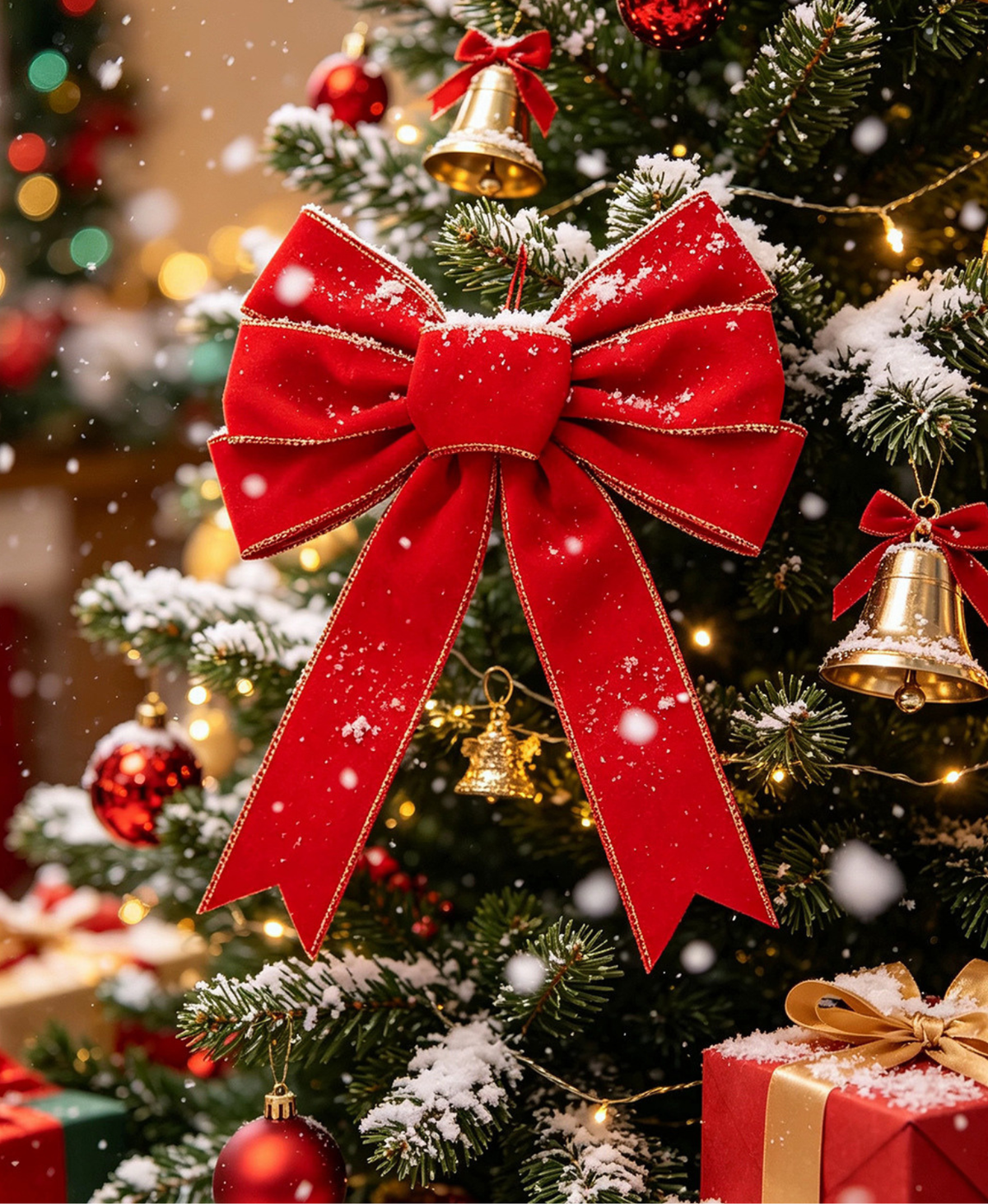 Timeless Red Christmas Bow