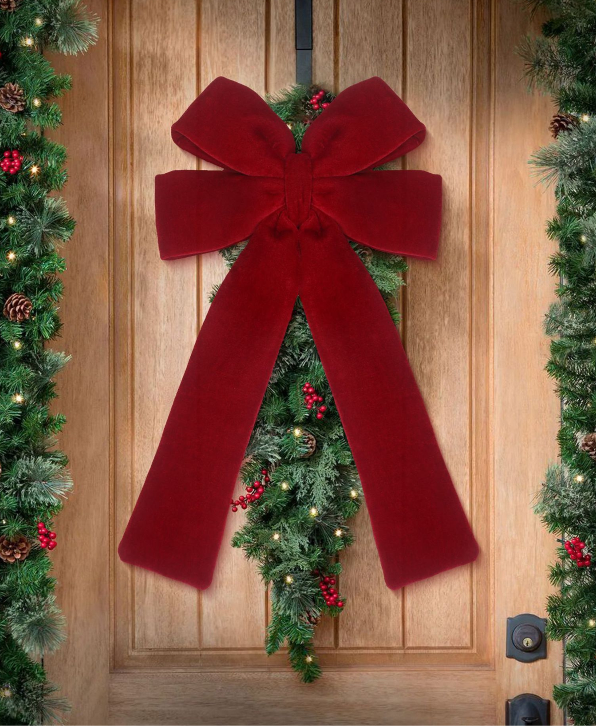 Ruby Velvet Christams Bow