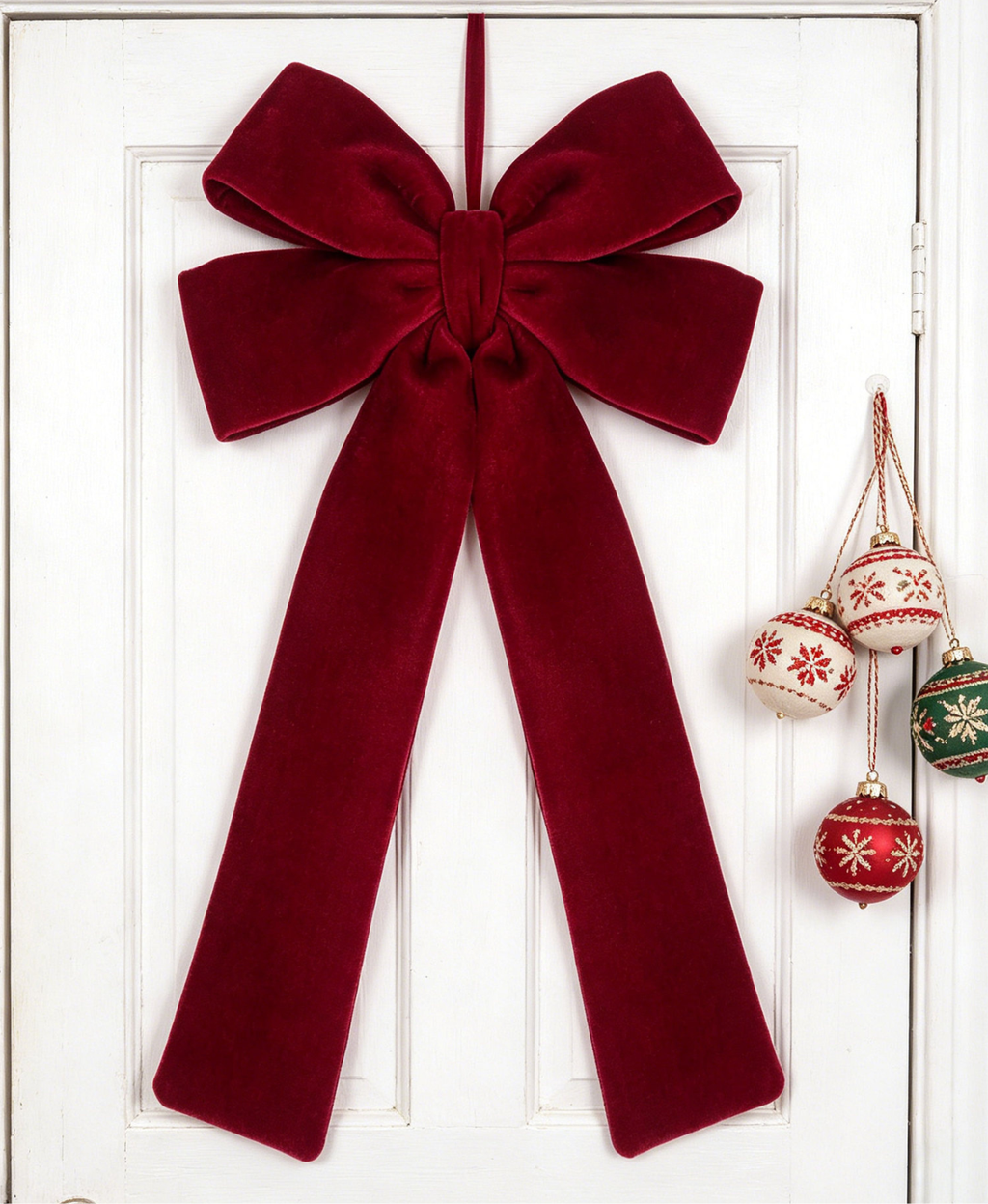 Ruby Velvet Christams Bow