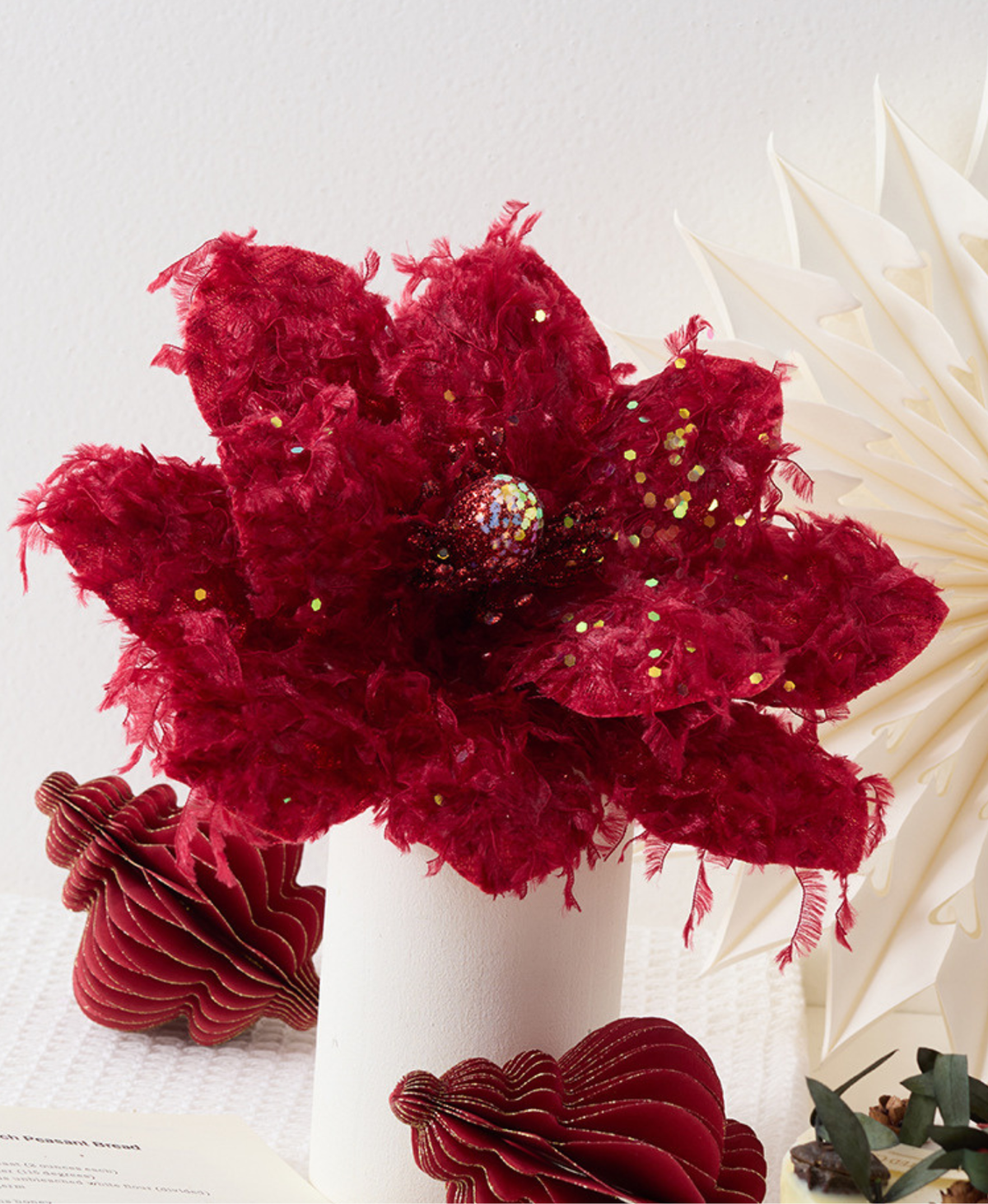 Christmas Magnolia Flower Decoration