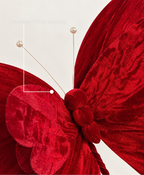 Crimson Velvet Butterfly Tree Pick