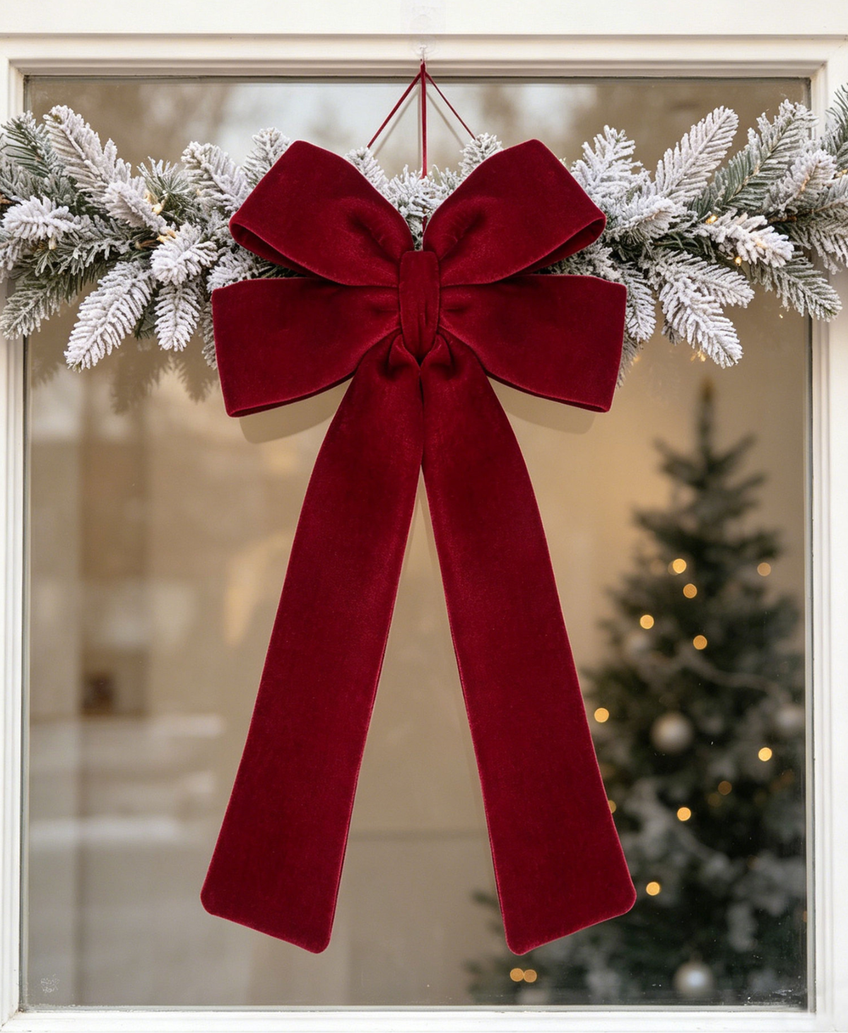 Ruby Velvet Christams Bow