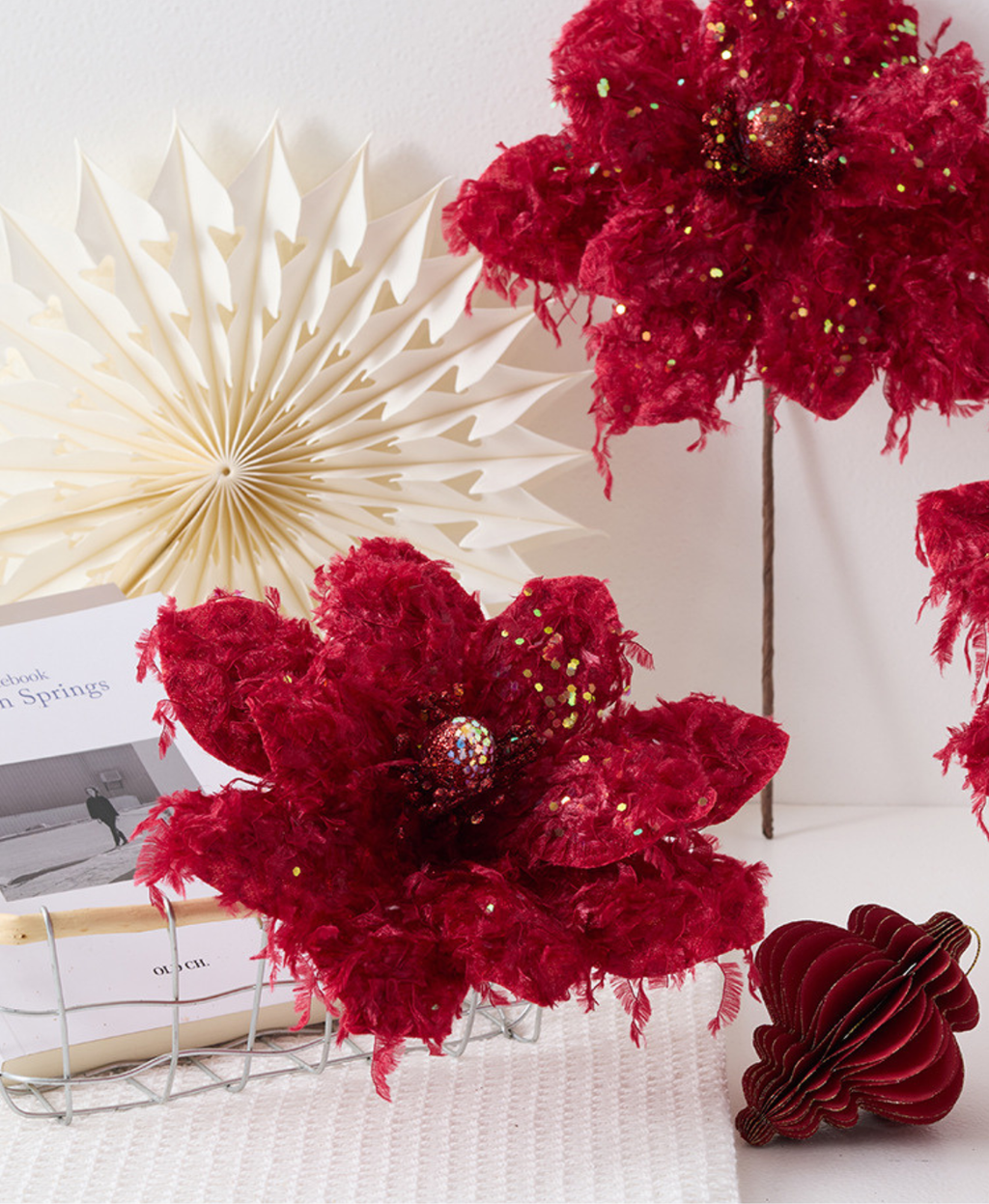 Christmas Magnolia Flower Decoration