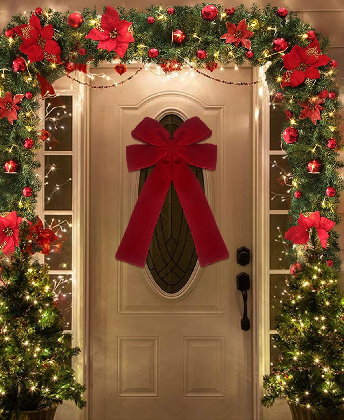 Ruby Velvet Christams Bow