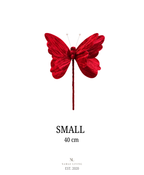 Crimson Velvet Butterfly Tree Pick
