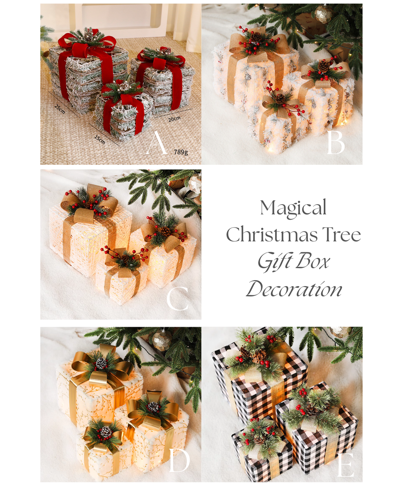 Magical Christmas Tree Gift Box Decoration