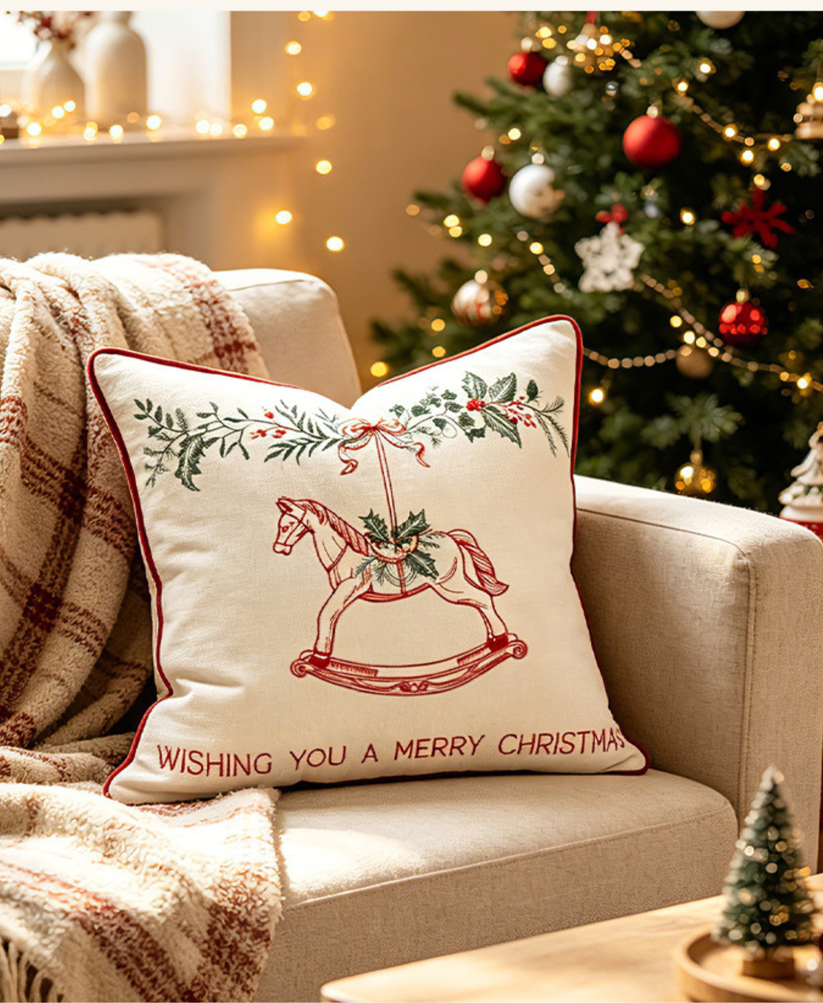 Rocking Horse Cushion Cover