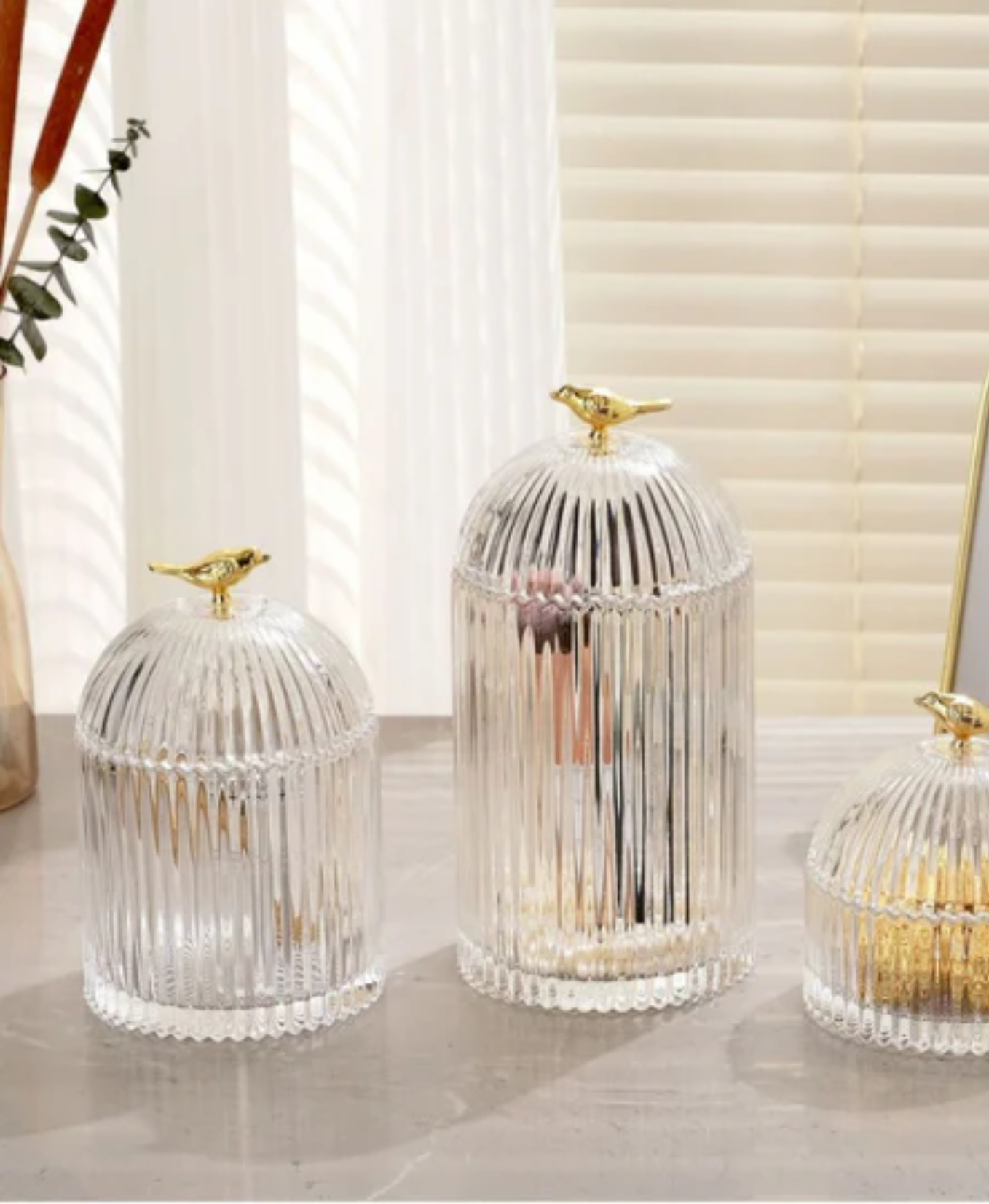 Crystal  Glass Storage Jar