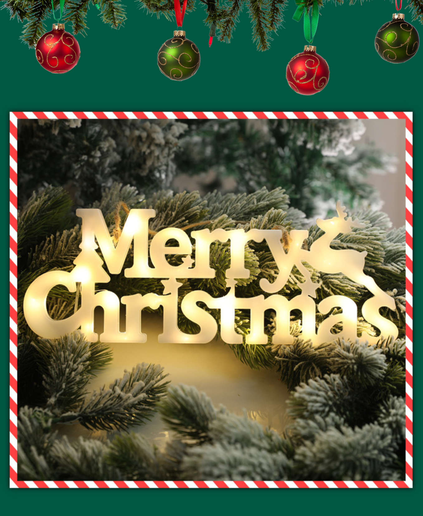 Glow Script Christmas Light