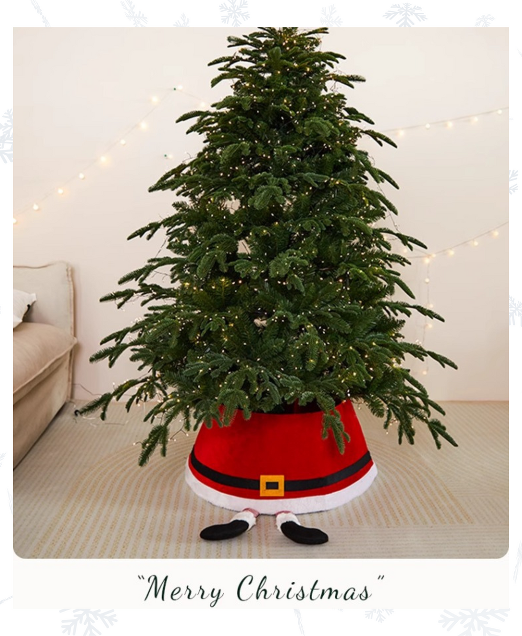 Santa Peekaboo Tree Skirt