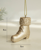 Gold Glitter Christmas Ornament