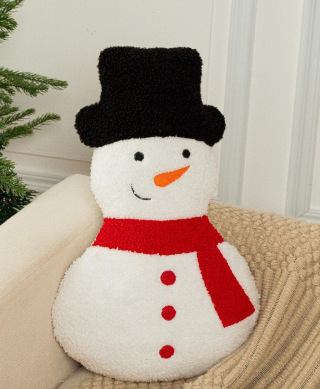 Chilly the Snowman Pillow