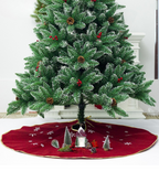 Red Snowflake Tree Skirt