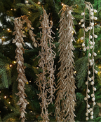Rustic Wheat & Willow Christmas Ornament