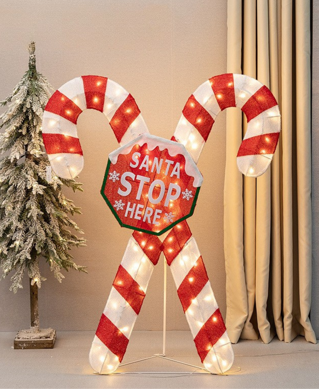 Giant Cane LED Christmas Decoration