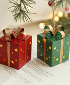 Luminous Red Gift Box with Lights