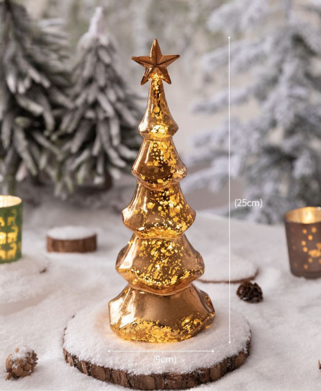 Golden Sparkle Tree Light Decoration