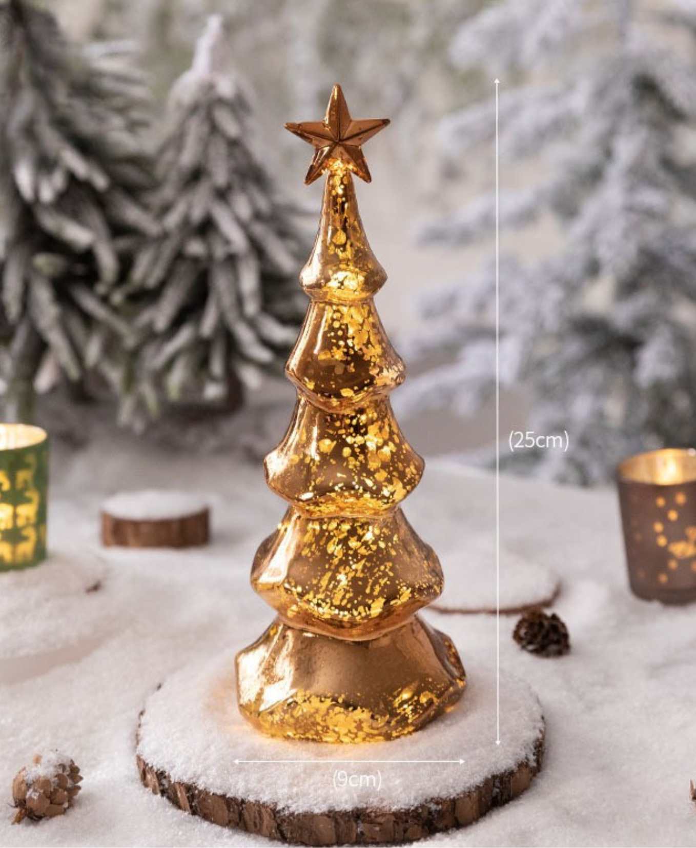 Golden Sparkle Tree Light Decoration