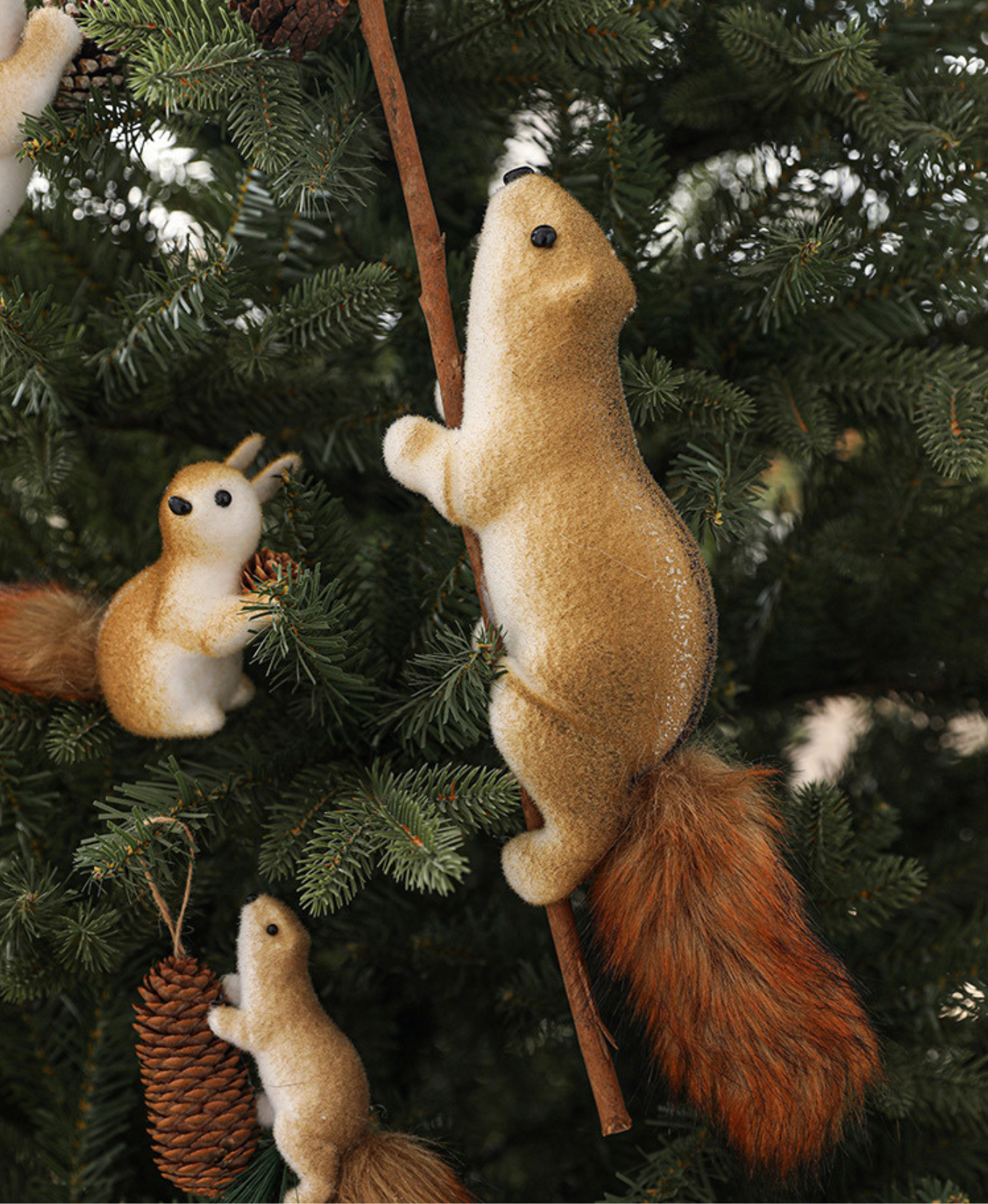 Magical Pine Grove Squirrel Decoration