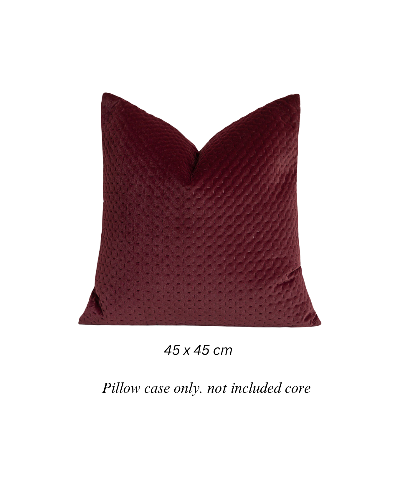 Maroon Waffle Cushion Cover
