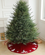 Holiday Elk Knit Tree Skirt Serenity