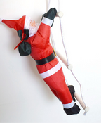 Climbing Ladder Santa Ornament