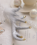 Silver Majesty Elk Ornament