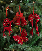 Velvet Maroon Holiday Ornament