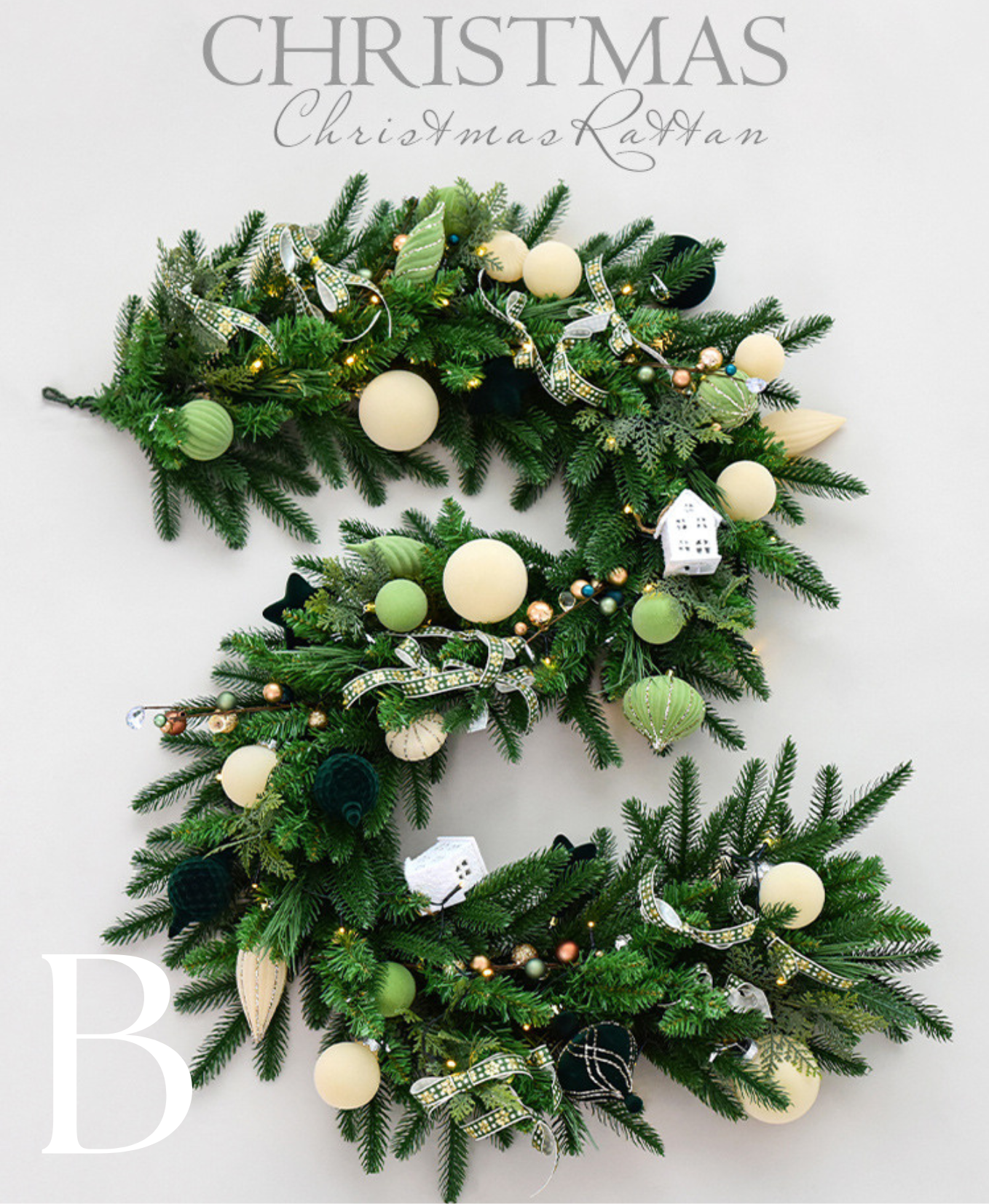 Classic Velvet Christmas Garland