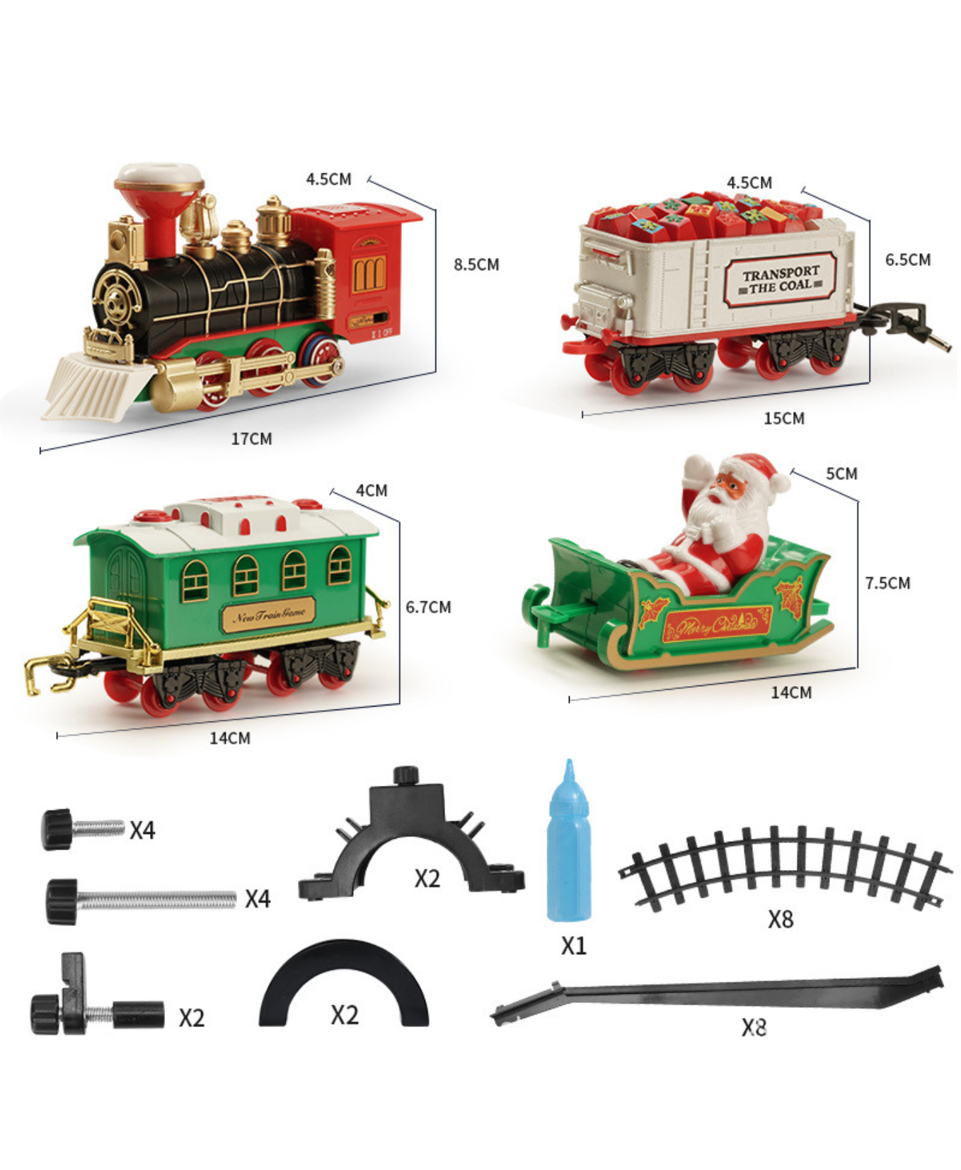 Santa’s Freight Tree Train - Suspended Rail Edition