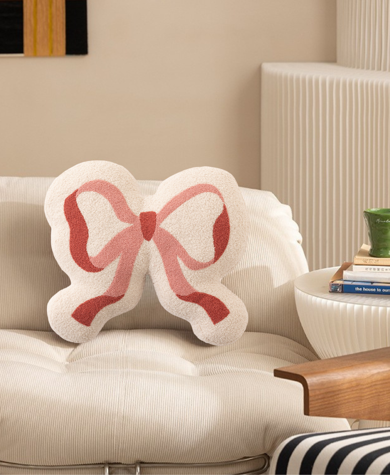 Butterfly Velvet Embroidered Pillow