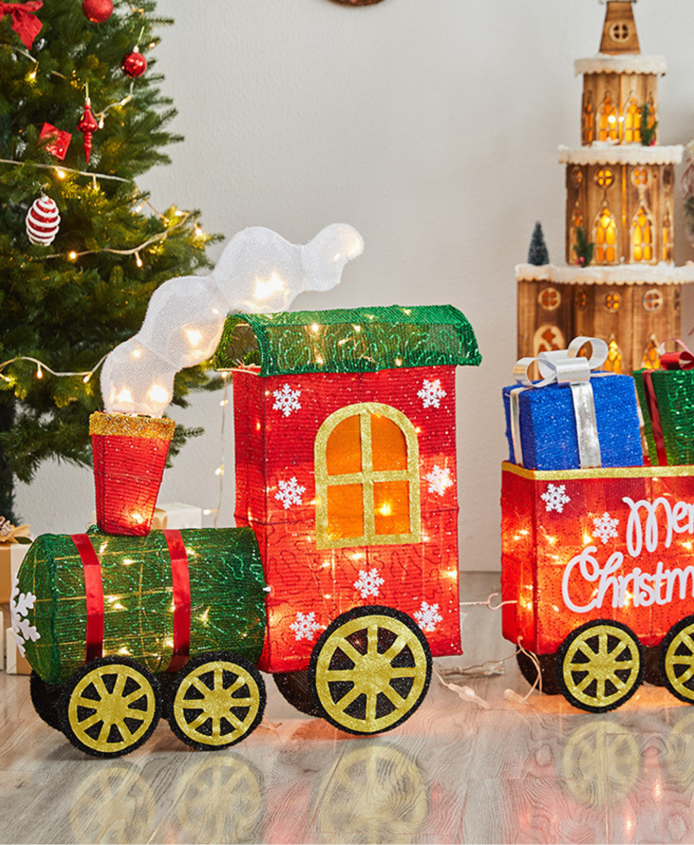 Holiday Express LED Gift Train