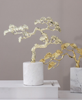 Golden Branch Marble Decoration
