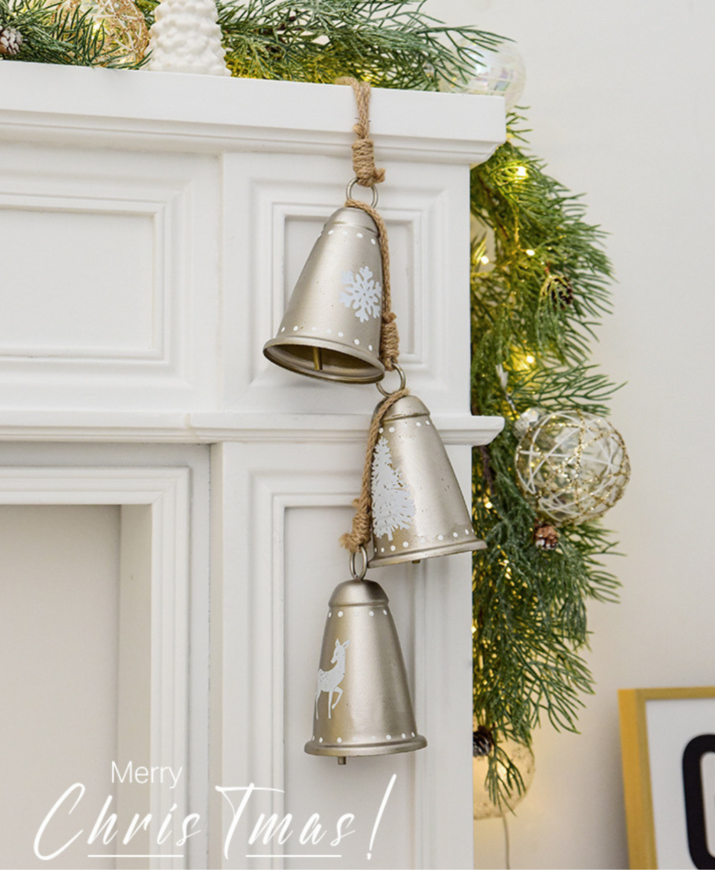 Vintage Metal Bell Ornament
