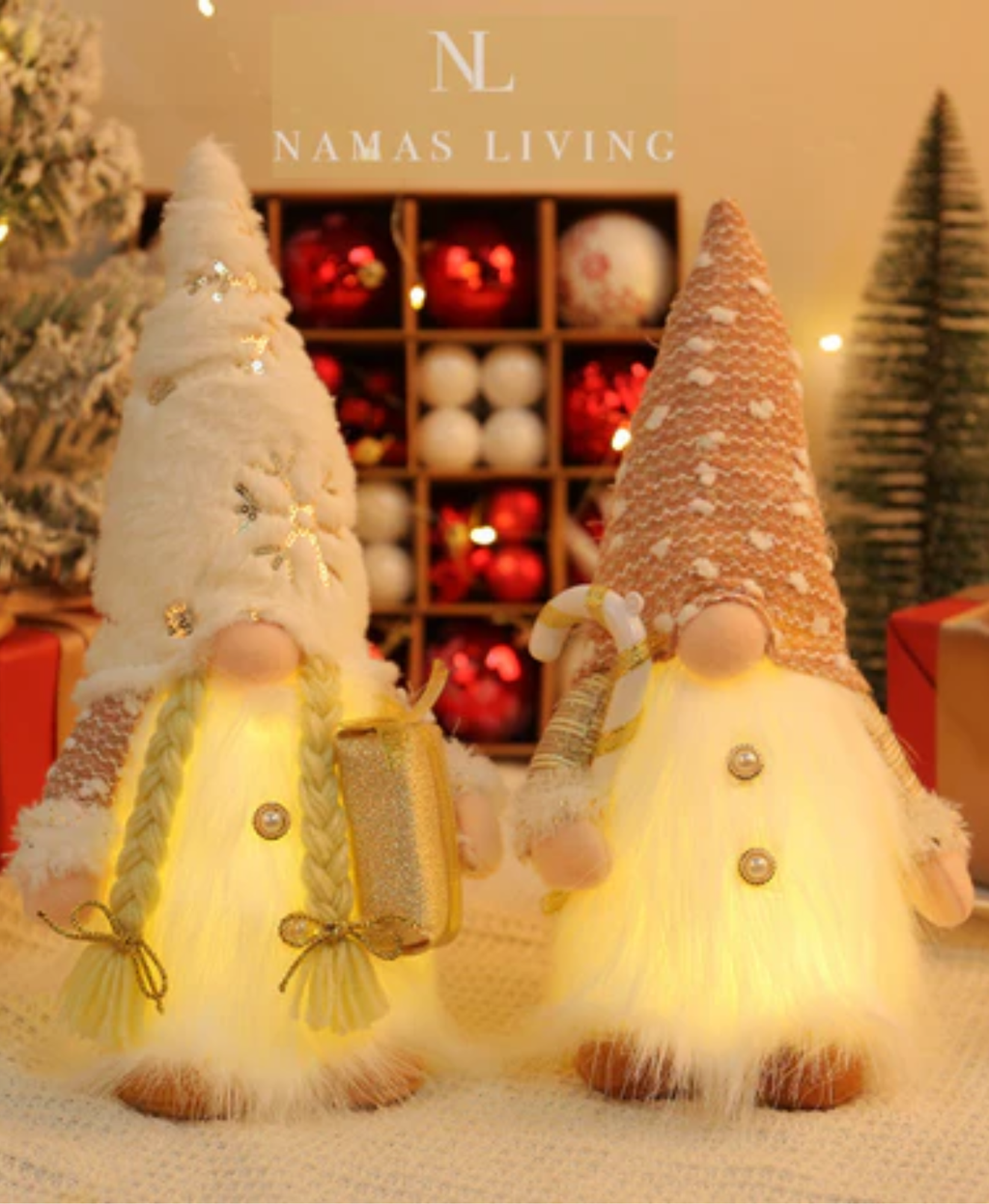 Gnome LED Doll Ornament